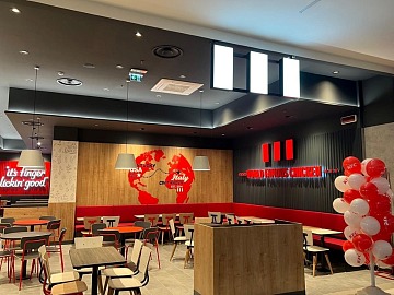 Un ristorante a marchio KFC 