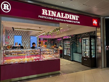 Il nuovo punto vendita Rinaldini Pastry all'Aeroporto di Bologna