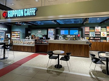 La caffetteria Goppion Caffè all'Aeroporto di Treviso