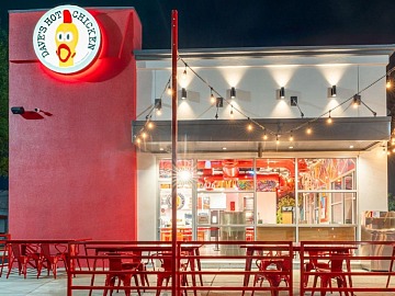 Un punto vendita Dave's Hot Chicken (via LinkedIn)