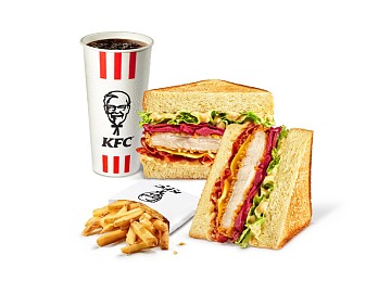 Il Colonel's Sandwich di KFC con filetto di pollo croccante