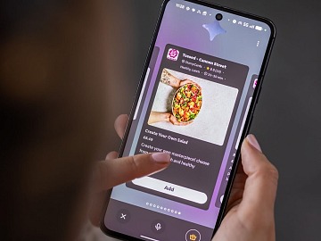 L'interfaccia dell'assistente vocale di Just Eat