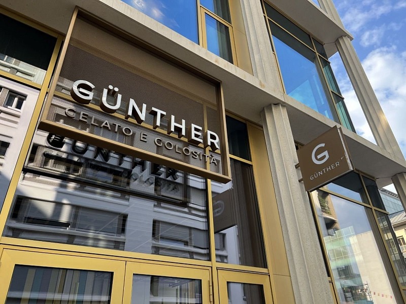 Lo store Günther Gelato e Golosità al Walther Park di Bolzano