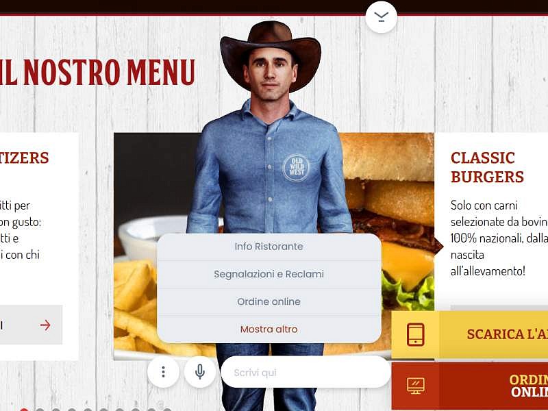 L'avatar di Billy, la nuova IA al servizio dei clienti Old Wild West