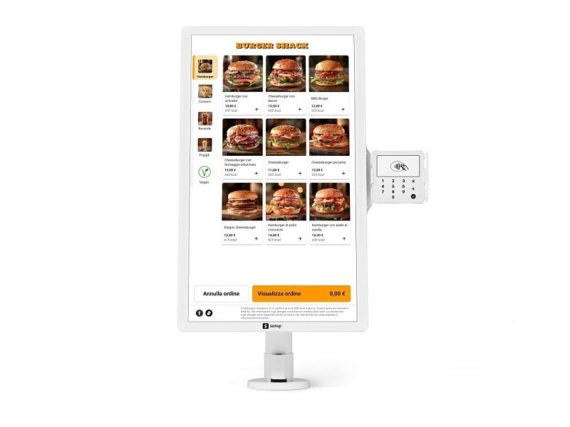 Un'applicazione di Kiosk, la soluzione per il self-ordering di SumUp