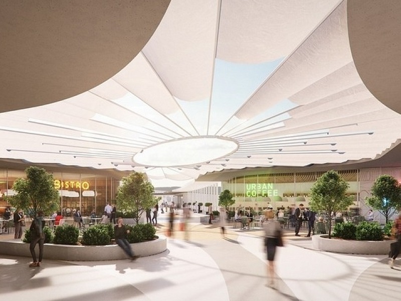 La foodcourt del centro commerciale To Dream di Torino in apertura a marzo