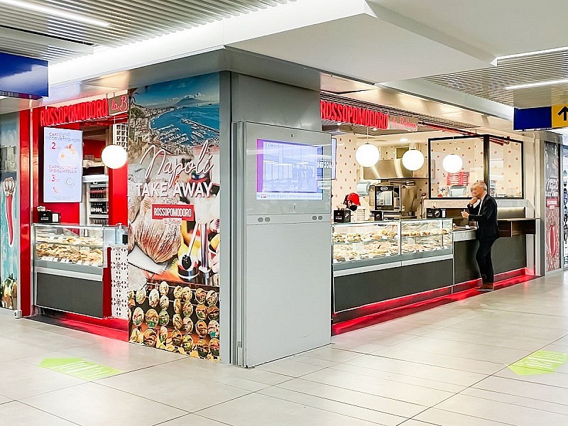 Il format Rossopomodoro La Bottega alla stazione di Roma Termini