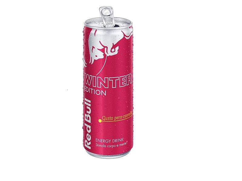 Red Bull Winter Edition, al gusto di pera-cannella