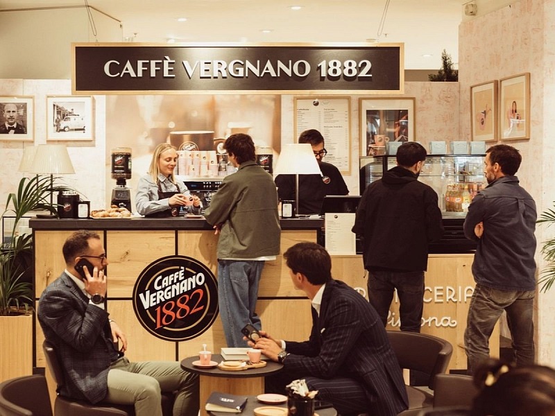 Il look di una caffetteria Caffè Vergnano