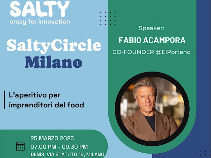 L'ospite d'eccezione del nuovo appuntamento Salty Circle è Fabio Acampora (co-founder di El Porteño)