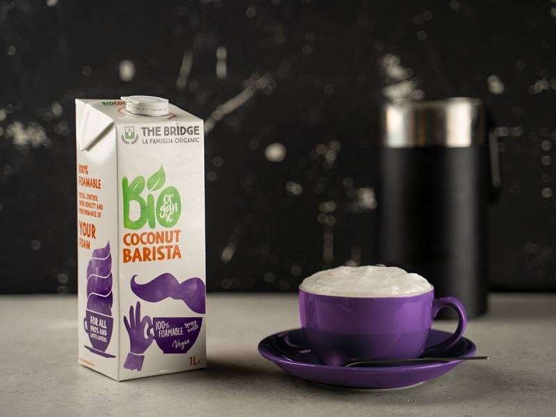 The Bridge Bio Coconut Barista rivoluziona la schiuma sul cappuccino La versione Coconut della linea Barista di The Bridge