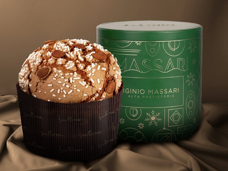 Iginio Massari si prepara al Natale con una nuova linea di panettoni Il panettone classico firmato Iginio Massari Alta Pasticceria